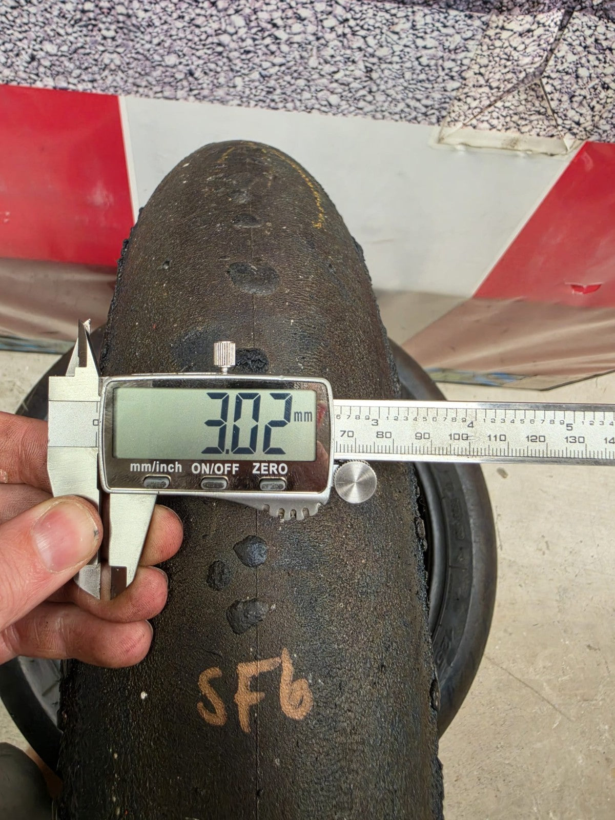 Pirelli Diablo Superbike SC1 125/70-17 Used BSB Scrub Motorcycle Tyre - SF6