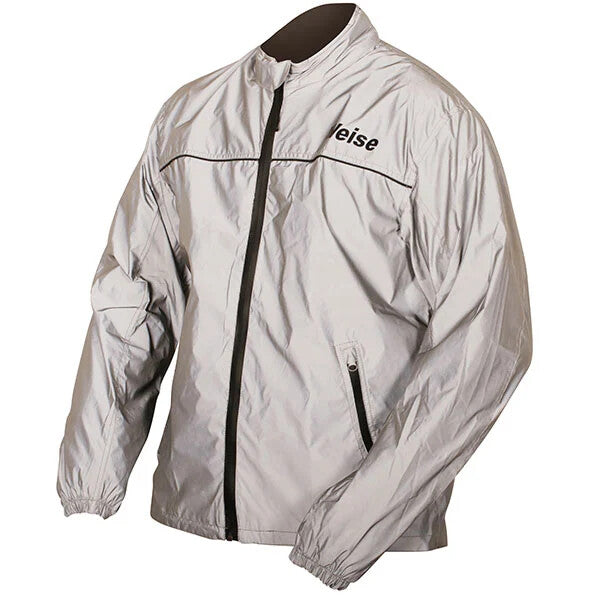 Weise Vision 2.0 HiVis Bright Waterproof Motorcycle Motorbike Over Jacket Silver
