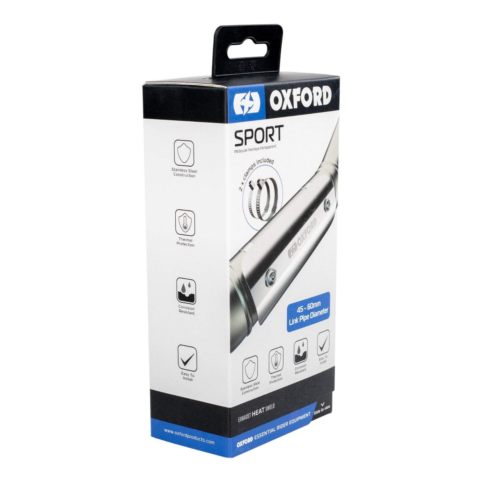 Oxford Sports Style Universal Motorcycle Motorbike Exhaust Heat Shield OX879
