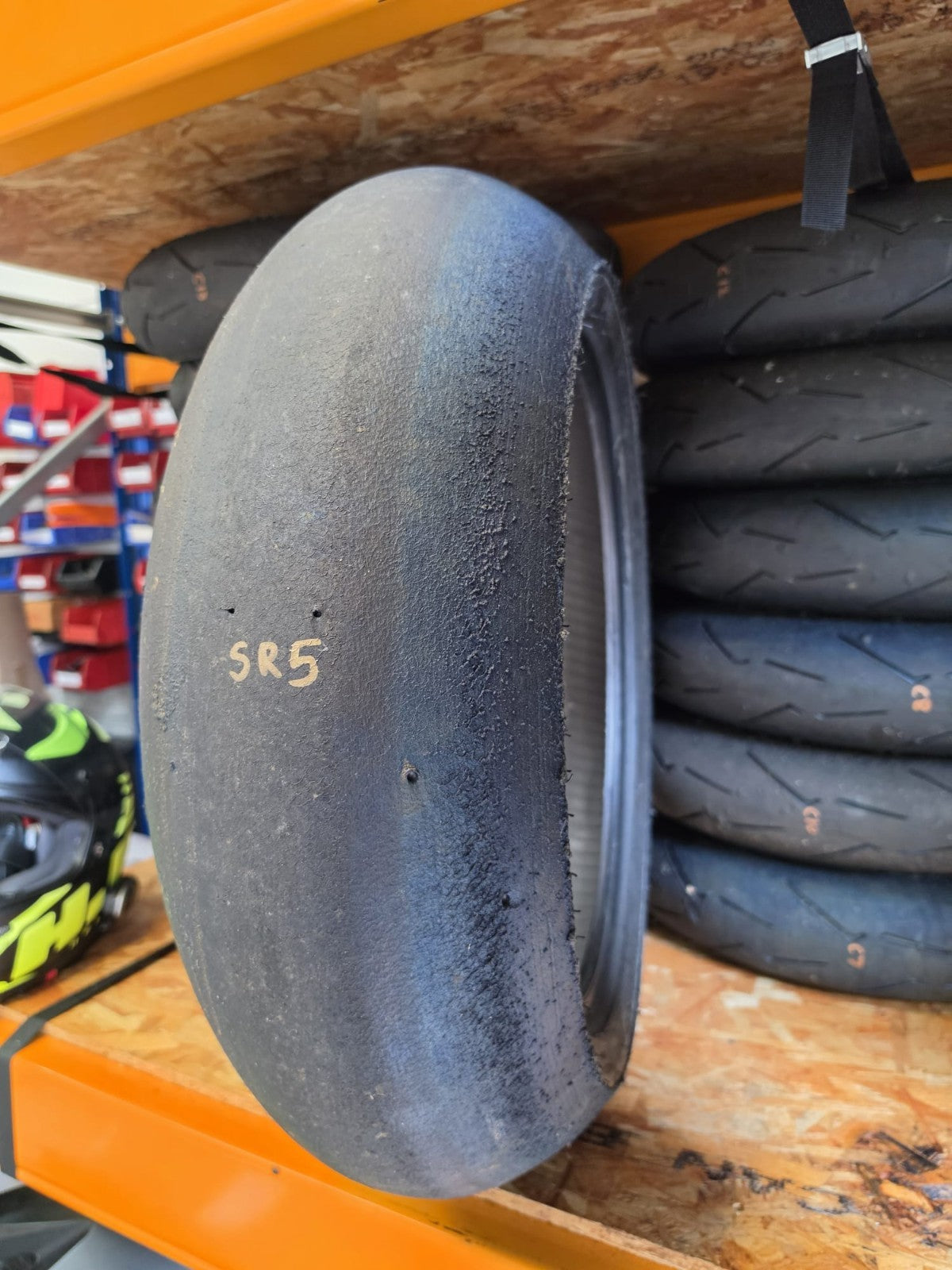 Pirelli Diablo Superbike SC1 200/60-17 Used BSB Scrub Motorcycle Tyre - SR5