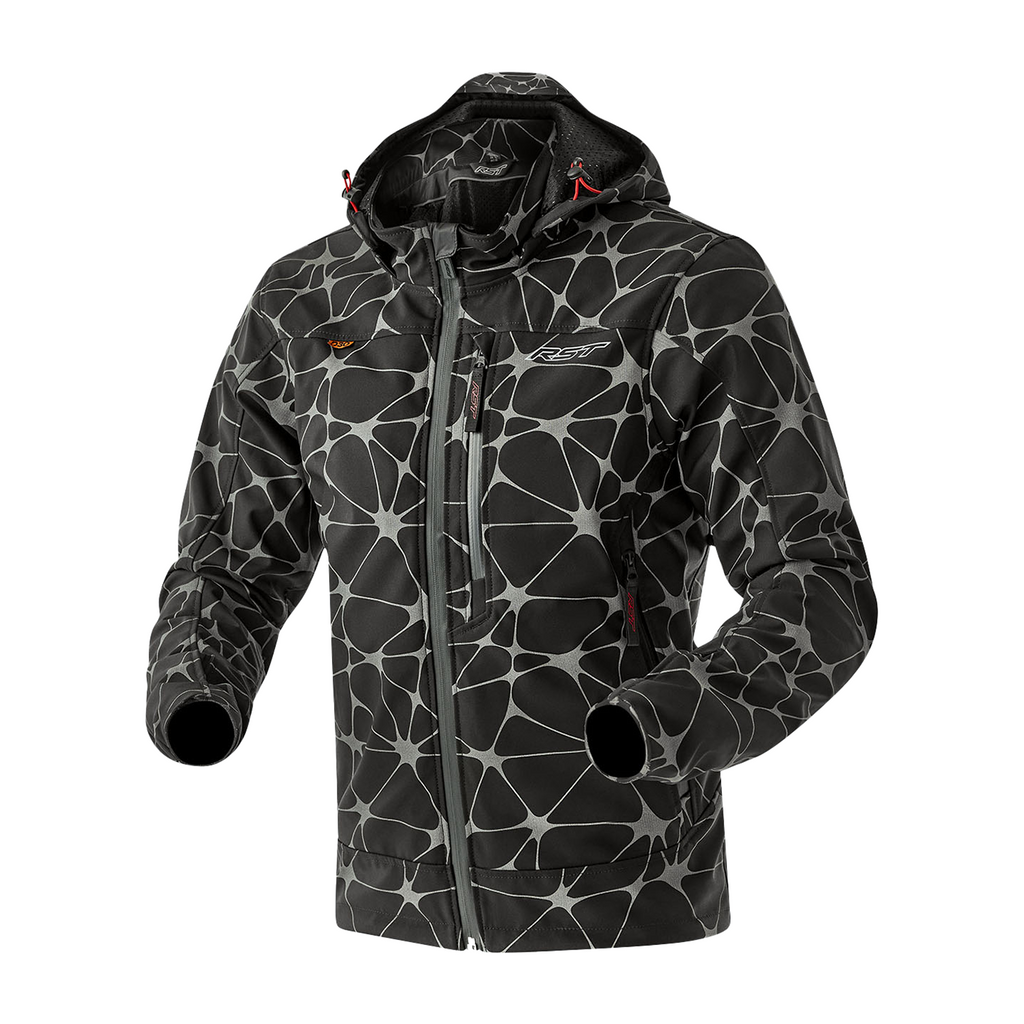 RST Havoc D3O CE Waterproof Softshell Motorcycle Motorbike Armoured Jacket Black