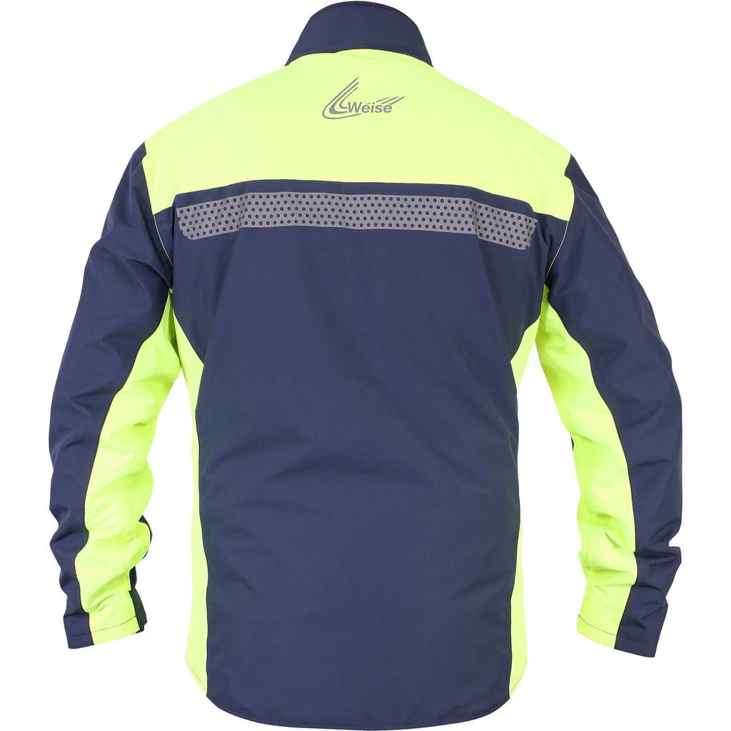 Weise Tempest Waterproof Motorcycle Motorbike Over Jacket Blue Yellow