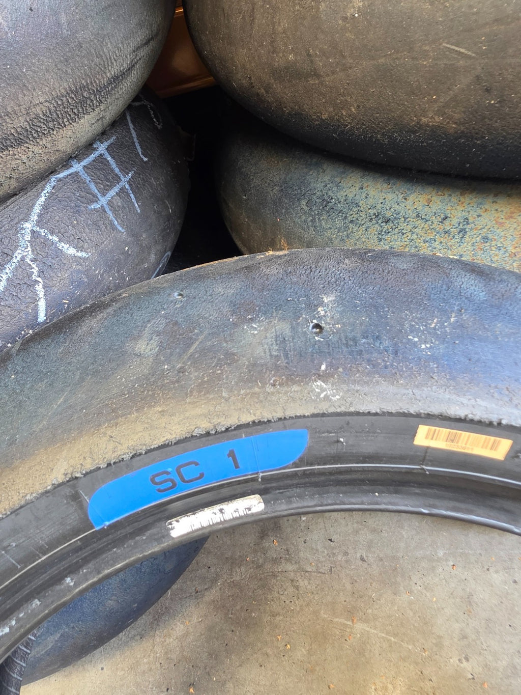Pirelli Diablo Superbike SC1 200/60-17 Used BSB Scrub Motorcycle Tyre - RS4