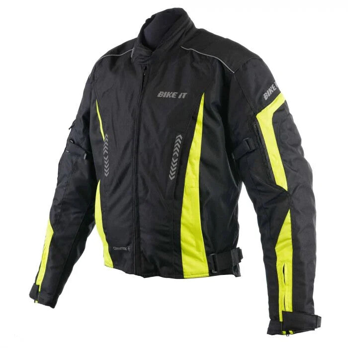 Bike It Ortac Textile Waterproof Sports Textile CEAA Motorcycle Motorbike Jacket