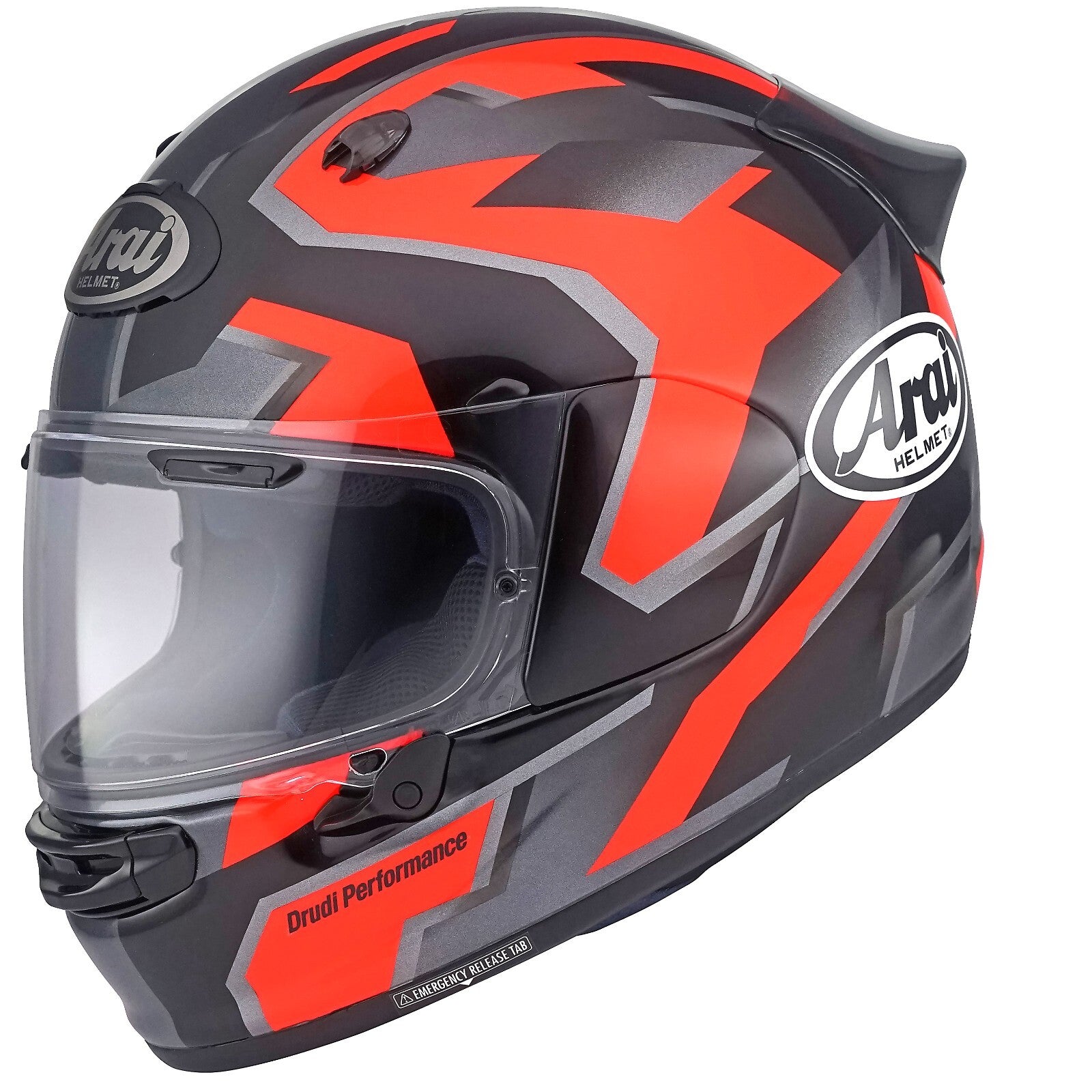 Arai Quantic Robotik Red Full Face ECE2206 Motorcycle Motorbike Helmet