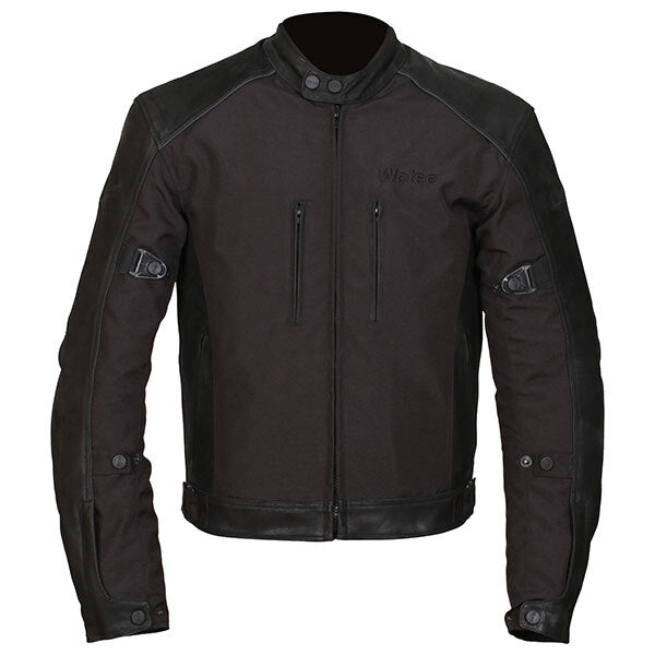 Weise Mission Leather Textile Waterproof CE Motorcycle Motorbike Jacket