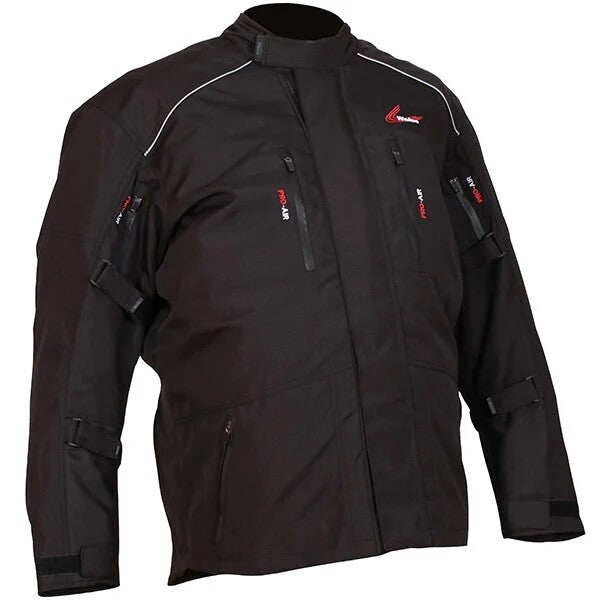 Weise Core Plus Oversized Motorcycle Motorbike Textile Waterproof Jacket - Black