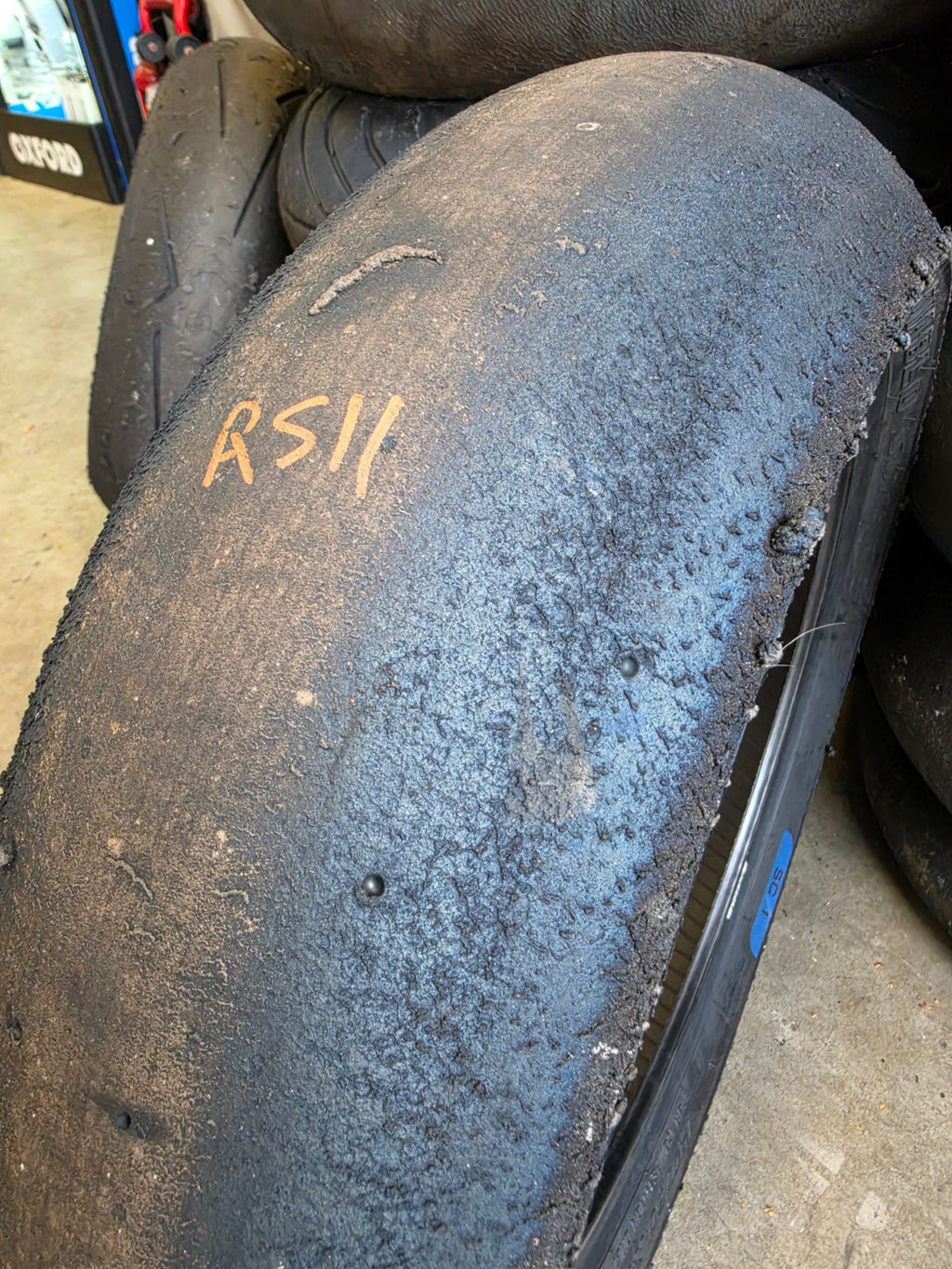 Pirelli Diablo Superbike SC1 190/60-17 Used BSB Scrub Motorcycle Tyre - RS11