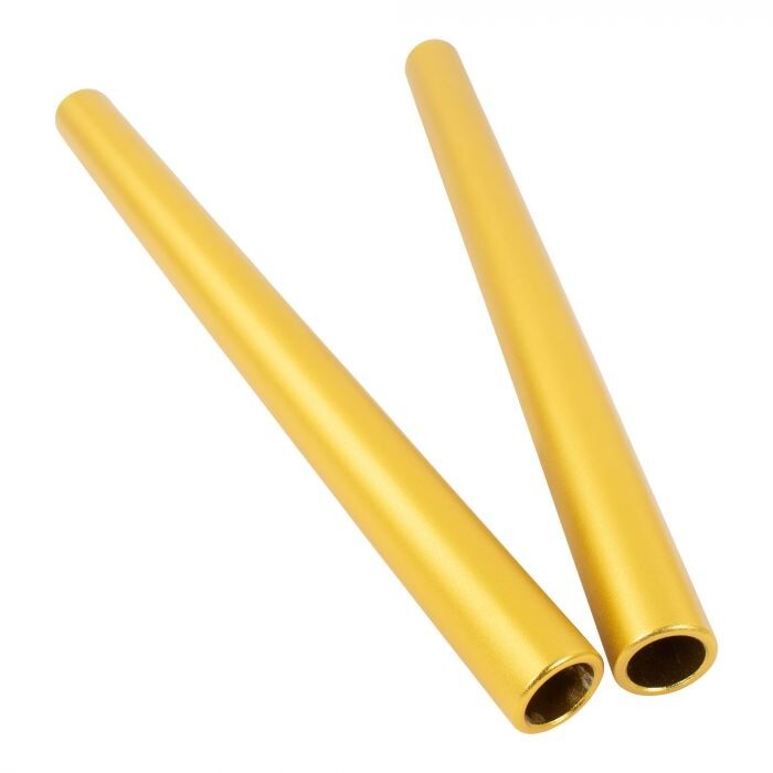 Bike It Motorcycle 280mm Matt Gold Clip-On Tubes -  22.2mm (7/8") diameter
