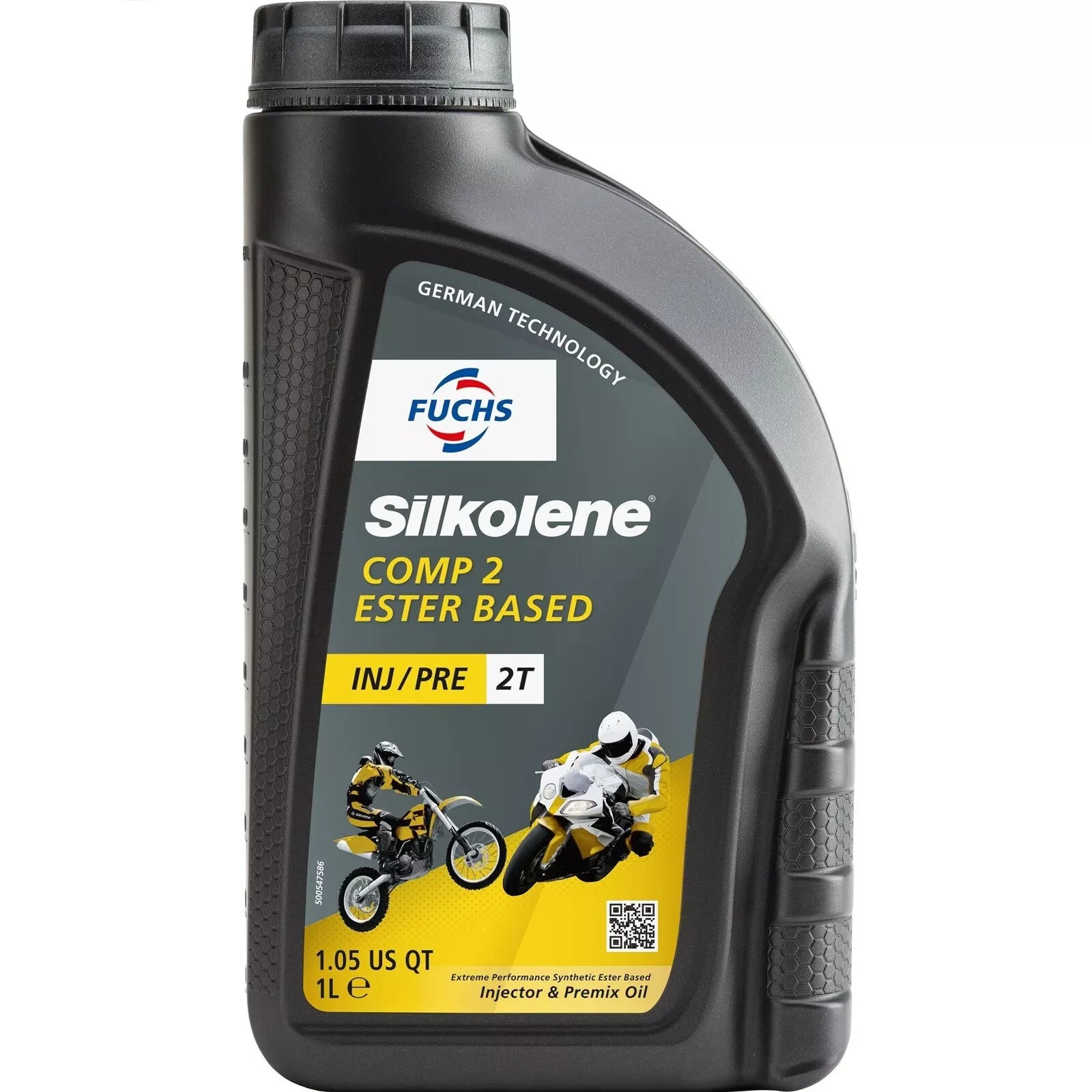 Fuchs Silkolene 2-Stroke Comp 2 Synthetic Ester Based Motorcycle Engine Oil - 1L