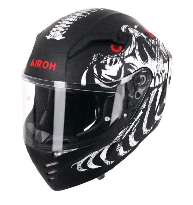 Airoh Connor ECE2206 Full Face Motorcycle Motorbike Helmet Black Myth Matt