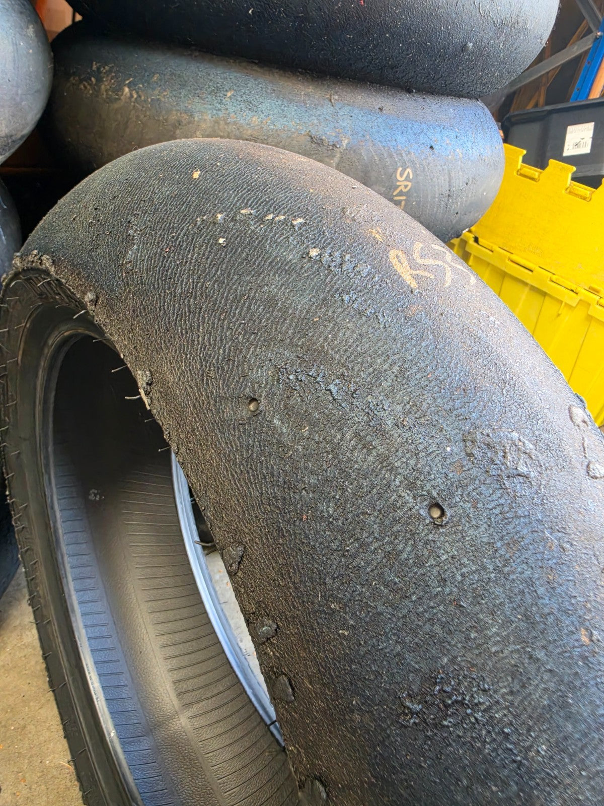 Pirelli Diablo Superbike SC1 200/60-17 Used BSB Scrub Motorcycle Tyre - RS3