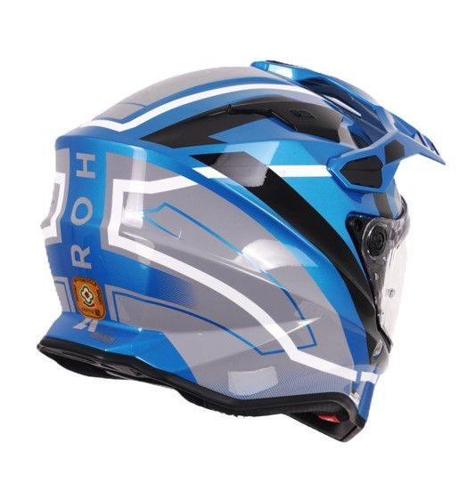 Airoh Commander 2 Adventure ECE 22.06 Carbon Motorcycle Helmet Cerulean Blue
