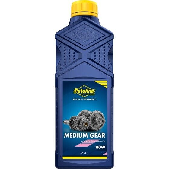 Putoline Medium Gear Oil SAE 80W Motorcycle Motorbike MX Gearbox Oil - 1L