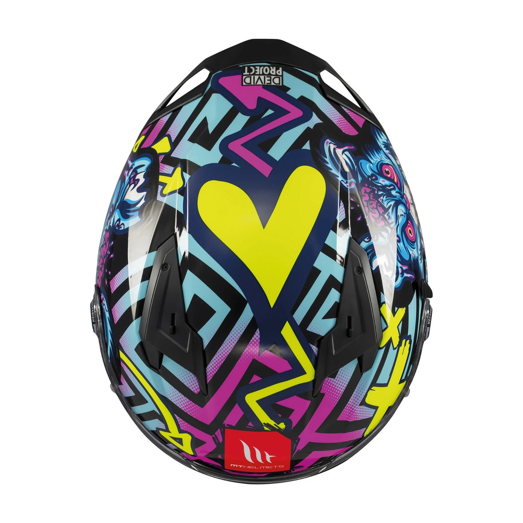 MT Helmets Braker Crazy Teddy Full Face ECE2206 Motorcycle Motorbike Helmet