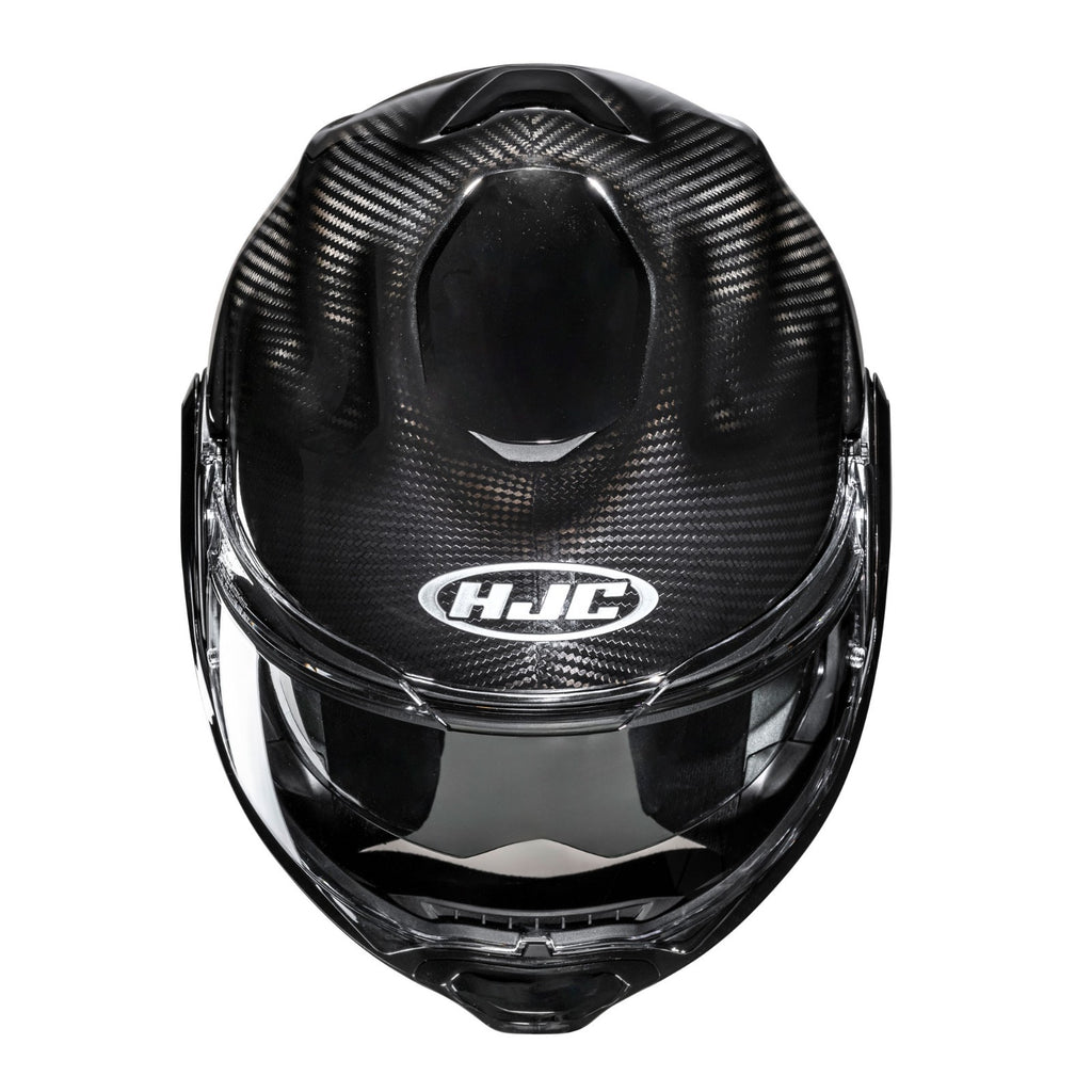 HJC F100 Carbon Fibre Gloss Modular Flip Over Urban Motorcycle Motorbike Helmet