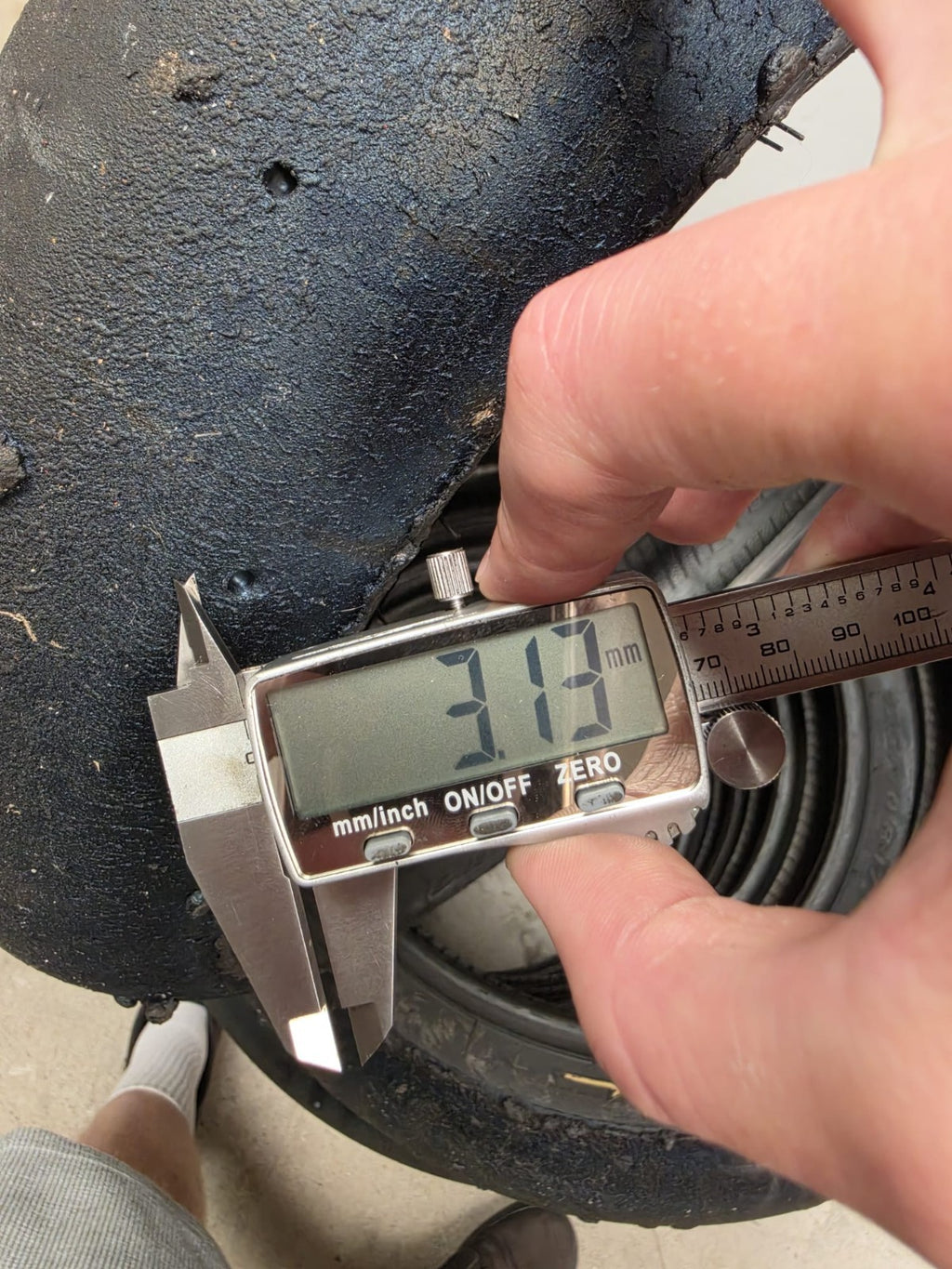 Pirelli Diablo Superbike SC1 125/70-17 Used BSB Scrub Motorcycle Tyre - SF32