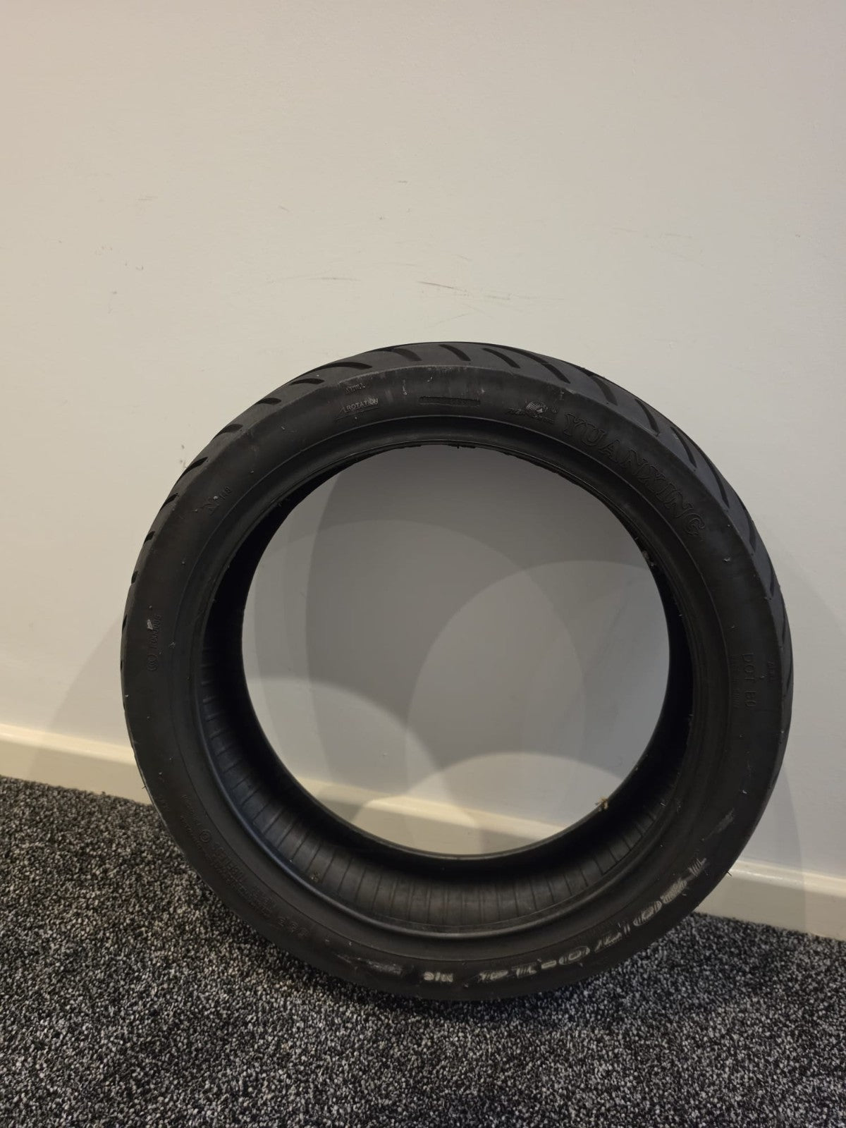 120/70/14 YUANXING PART WORN MOTORCYCLE TYRE