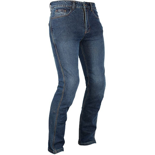 Weise Ridge Denim Aramid CE AA Armoured Motorcycle Motorbike Jean Short Leg Blue