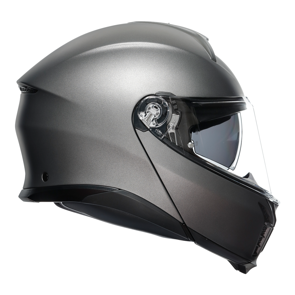 AGV Tour Modular Solid Luna Grey EC2206 Modular Flip Motorcycle Motorbike Helmet