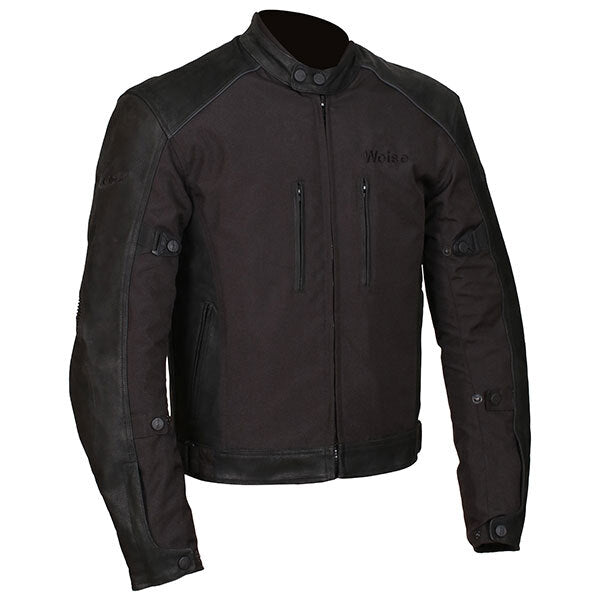 Weise Mission Leather Textile Waterproof CE Motorcycle Motorbike Jacket