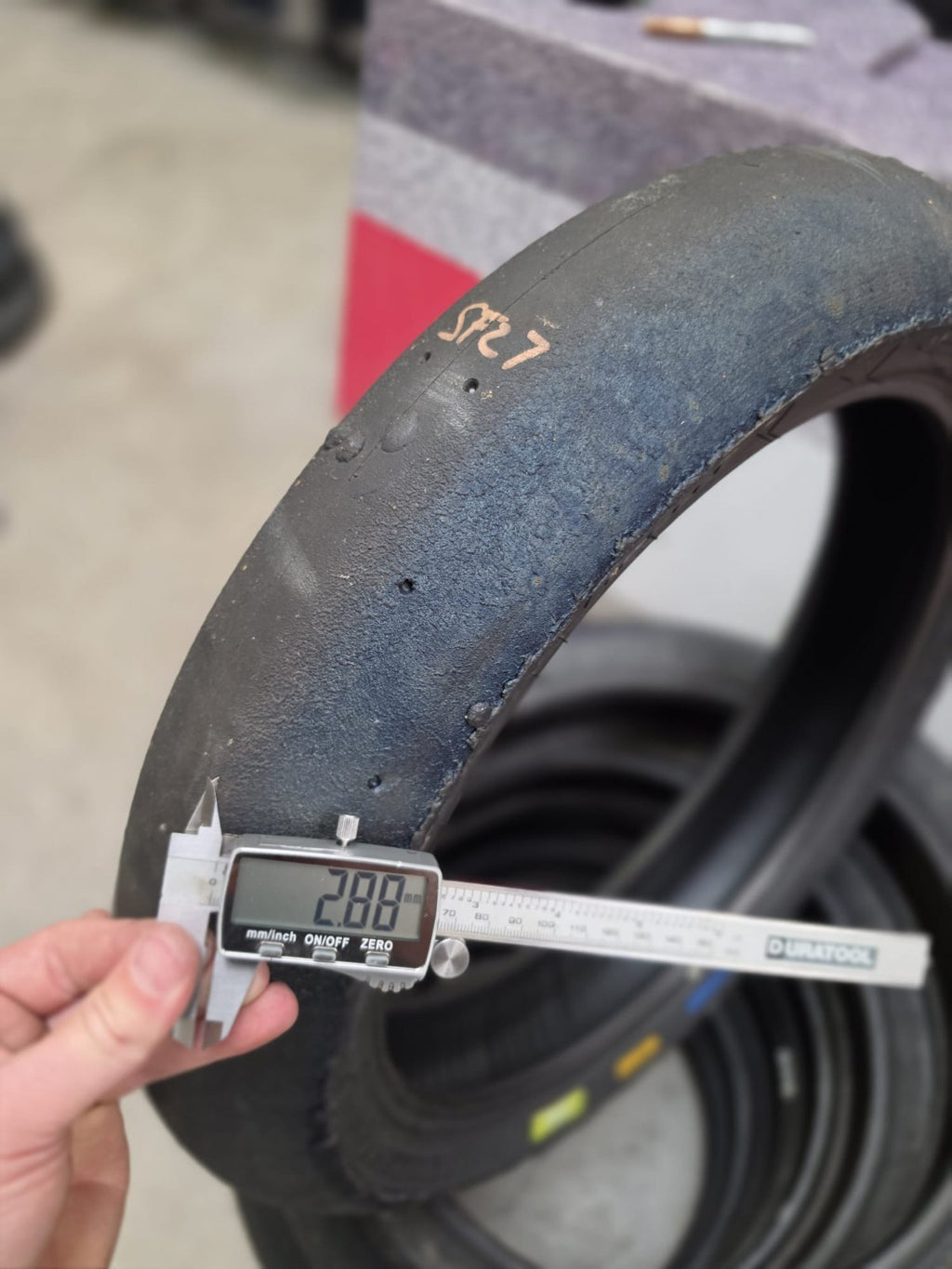 Pirelli Diablo Superbike SC1 125/70-17 Used BSB Scrub Motorcycle Tyre - SF27