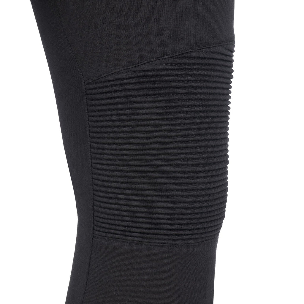 Oxford Super Moto Motorcycle Motorbike Ribbed Knee Leggings Black