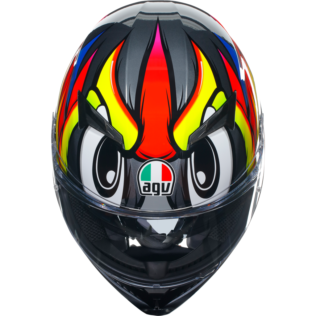 AGV K3 Birdy 2.0 Yellow Red ECE2206 ACU Full Face Motorcycle Motorbike Helmet