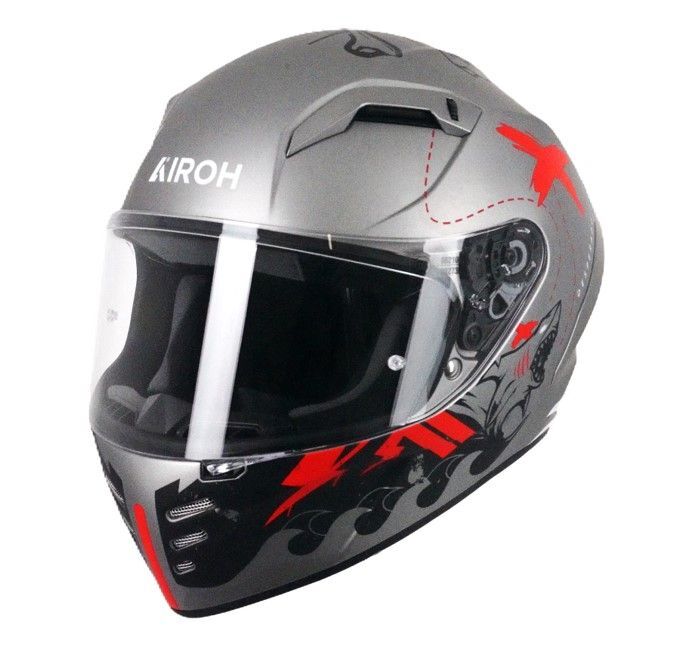 Airoh Connor ECE2206 Full Face Motorcycle Motorbike Helmet Desperado Orange Matt