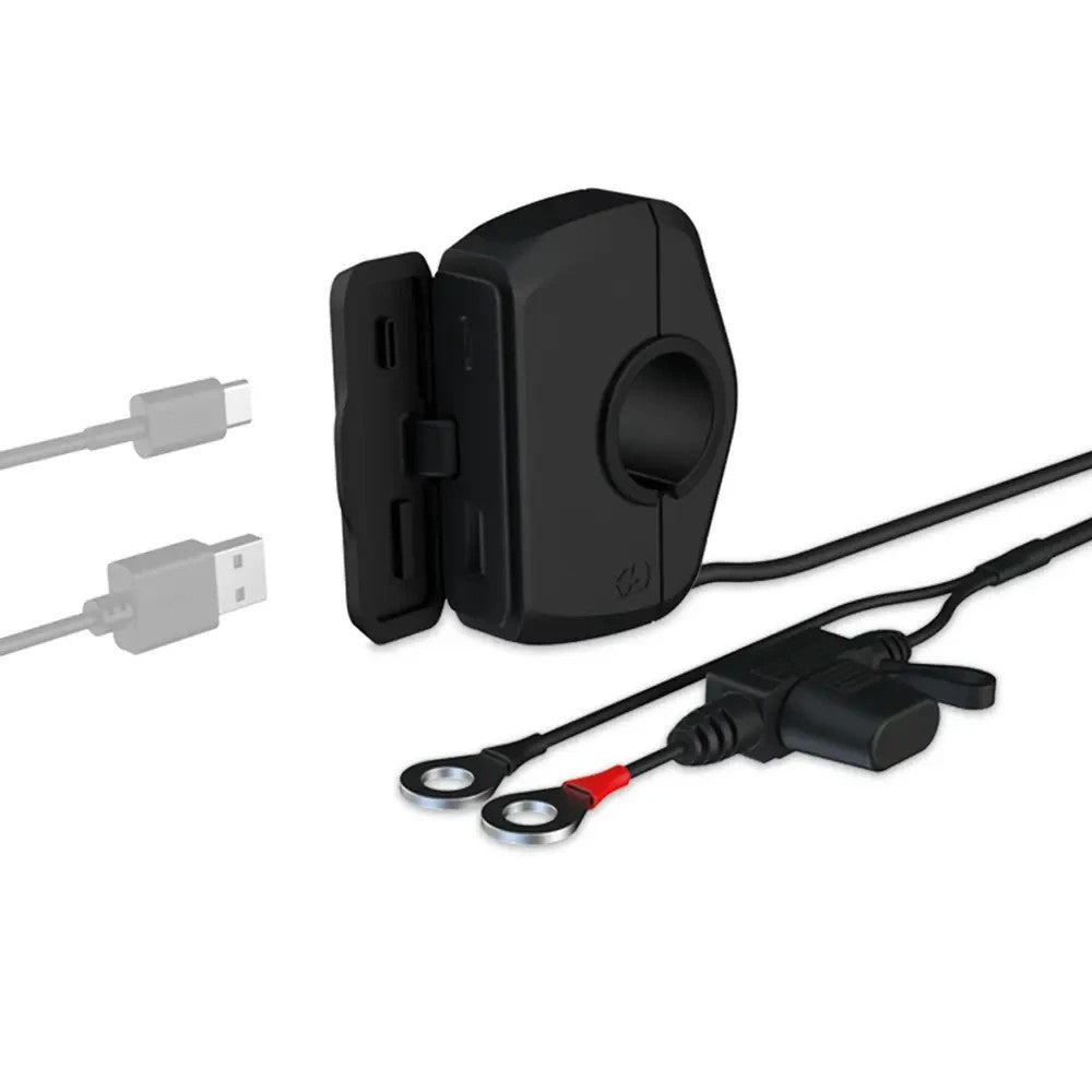 Oxford Slimline Dual USB Type-A and Type C 3.0 AMP Charging kit - EL118