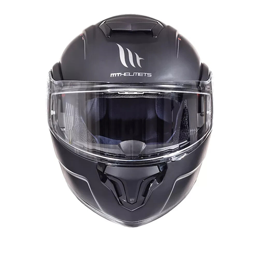 MT Atom SV Solid Matt Black Modular Flip Front Motorcycle Helmet NEW XS