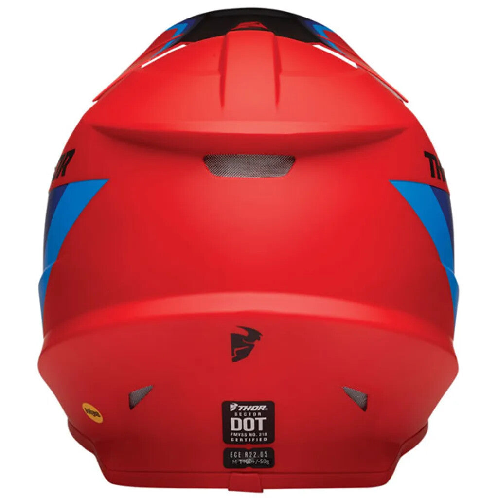 Thor Sector MIPS Off Road MX Enduro ACU Gold Helmet Runner Red Blue