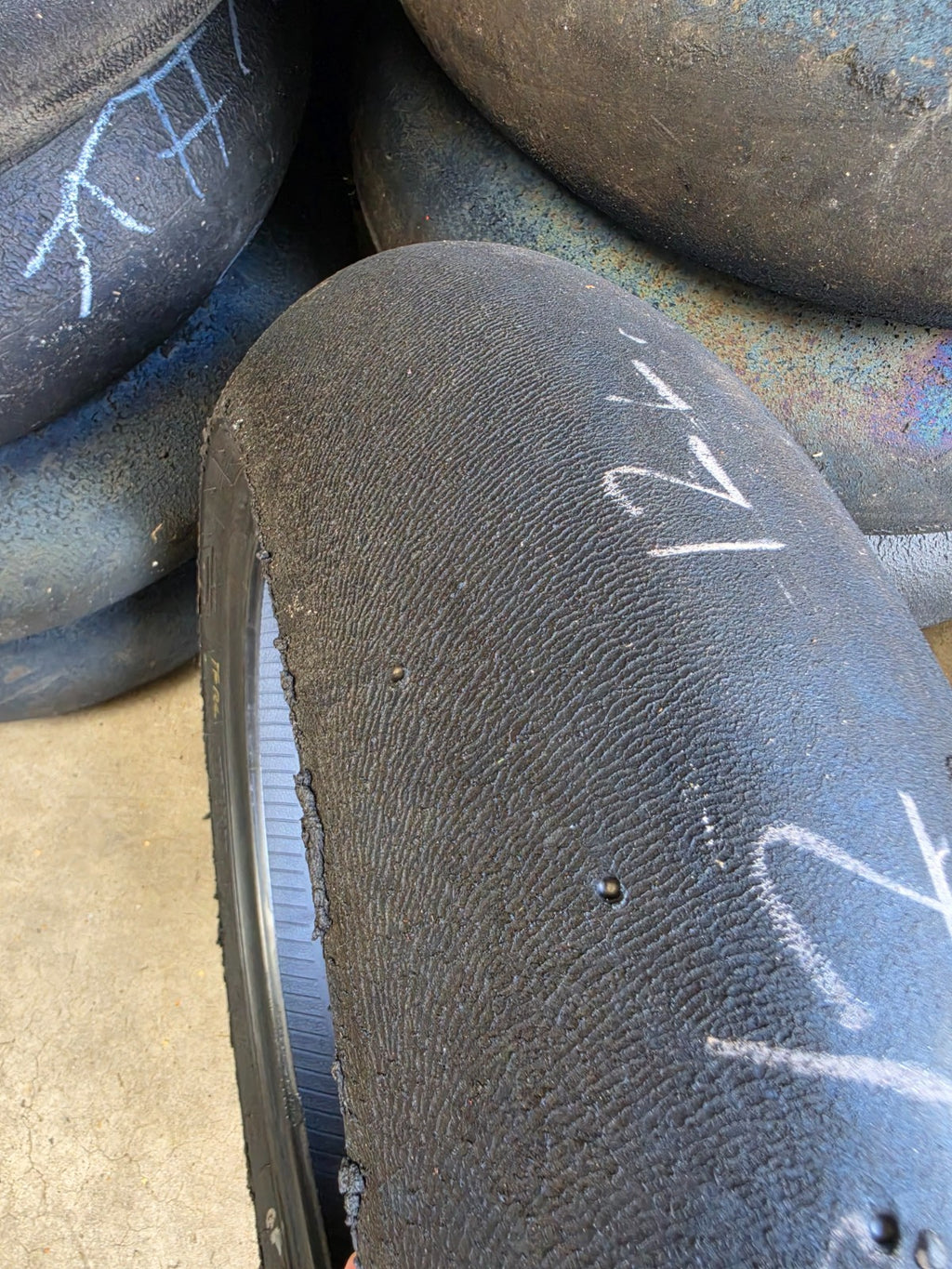 Pirelli Diablo Superbike SC1 200/60-17 Used BSB Scrub Motorcycle Tyre - RS7