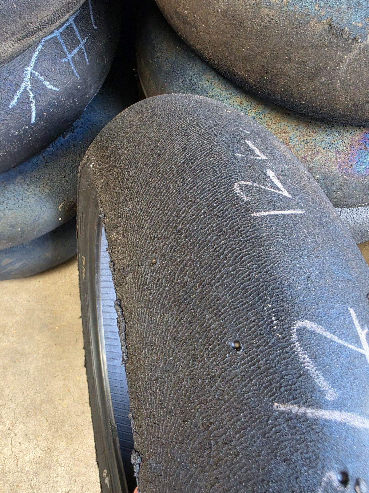 Pirelli Diablo Superbike SC1 200/60-17 Used BSB Scrub Motorcycle Tyre - RS7