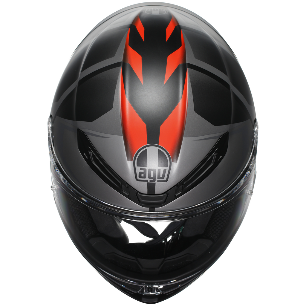 AGV K6-S Karve Grey Red ECE2206 Full Face ACU Gold Motorcycle Motorbike Helmet