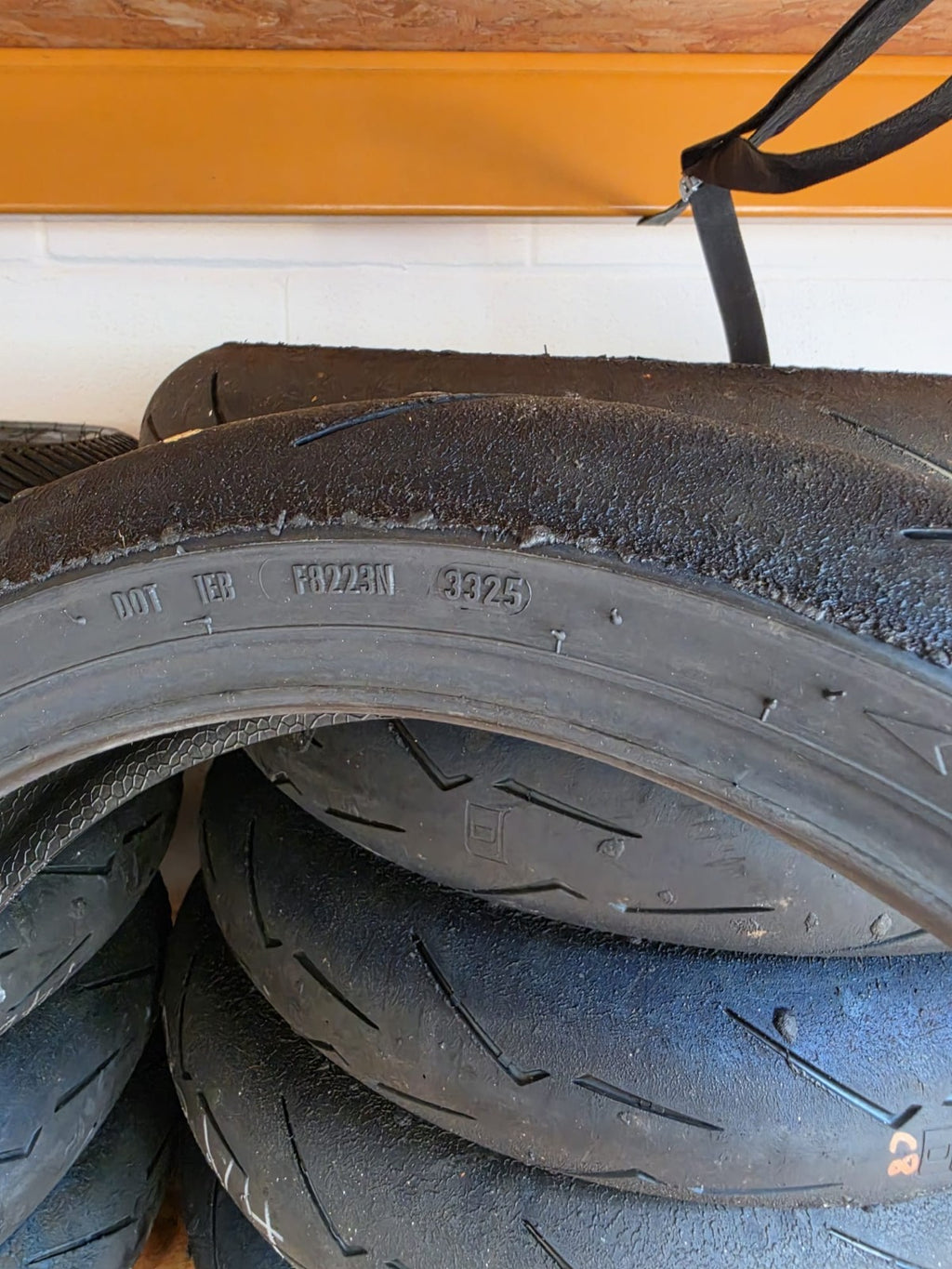 Pirelli Diablo Supercorsa SC1 V4 120/70-17 part worn front BSB scrub tyre