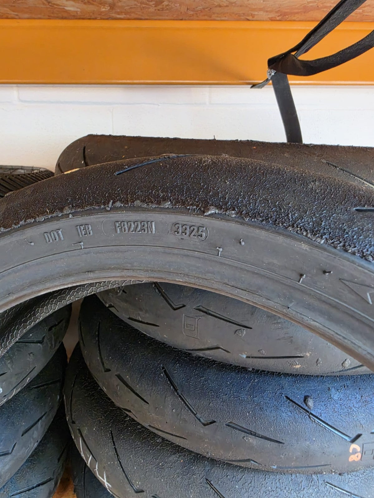 Pirelli Diablo Supercorsa SC1 V4 120/70-17 part worn front BSB scrub tyre