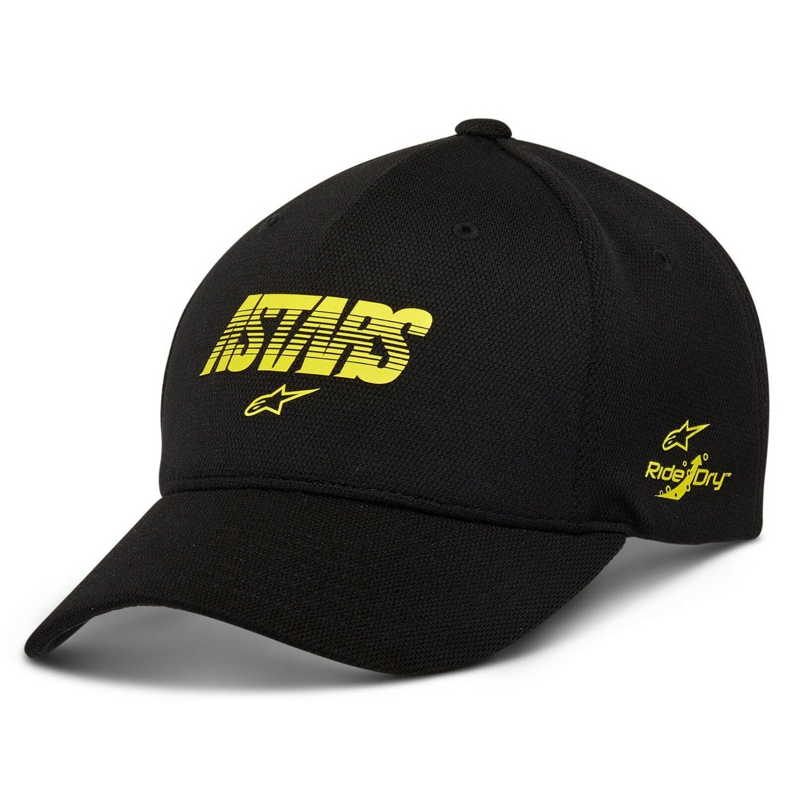 Alpinestars Angle Velo Tech Flex Fit Casual Baseball Hat Cap Black