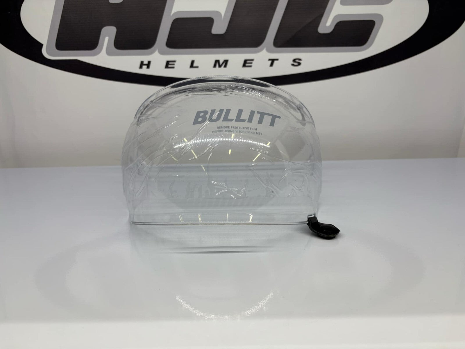 Ex-Display Bell Bullitt Bubble Clear Visor, Black Tab - P401-FS-JH Helmet Visor