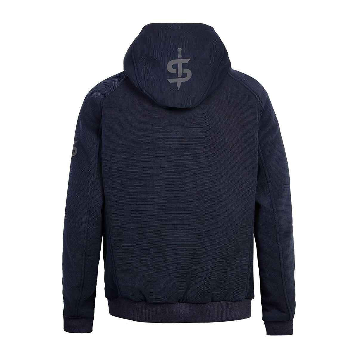 Spada Blade Zip Front CEAA Motorcycle Motorbike Armoured Hoodie Turbulence Navy