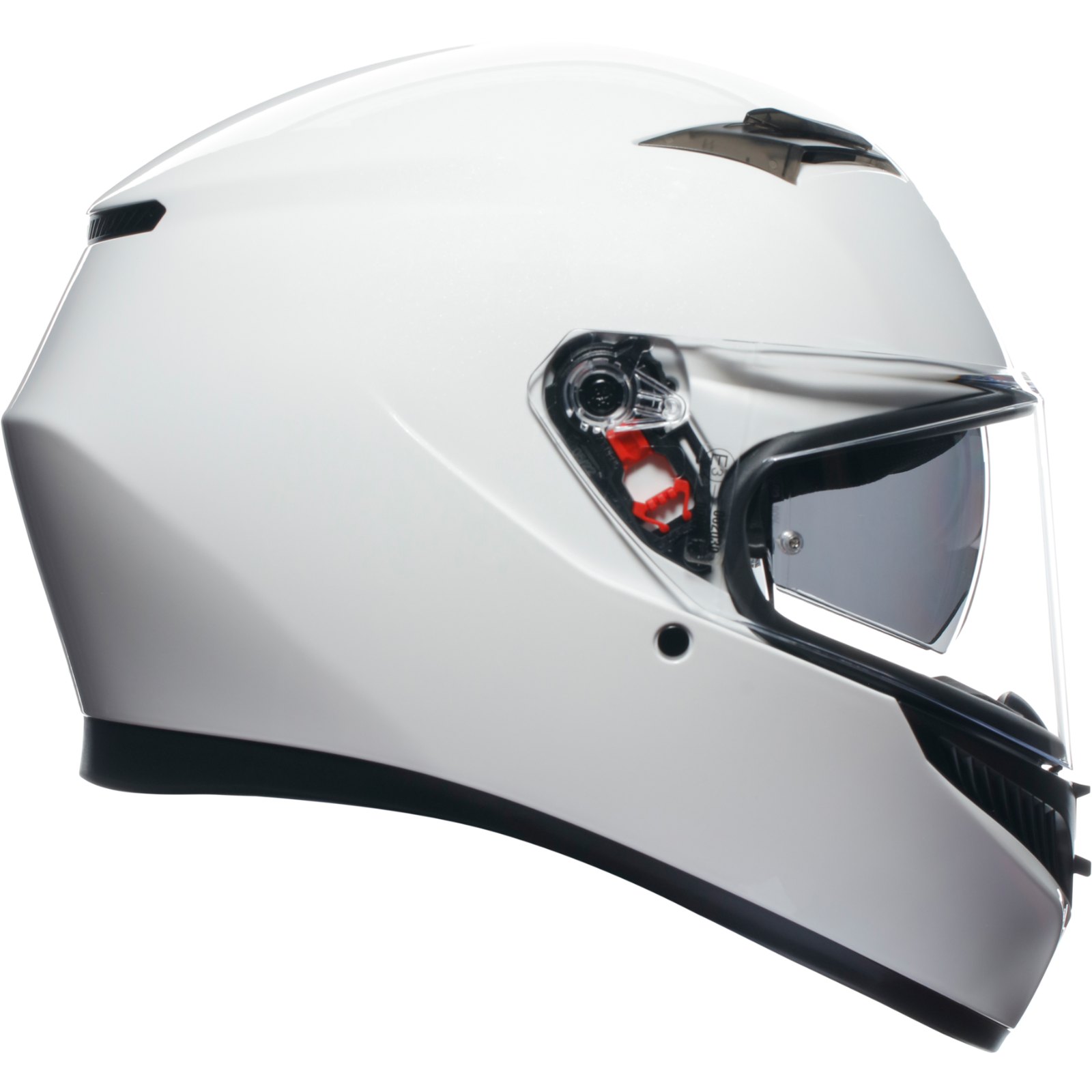 AGV K3 Solid Gloss White ECE2206 Full Face ACU Gold Motorcycle Motorbike Helmet