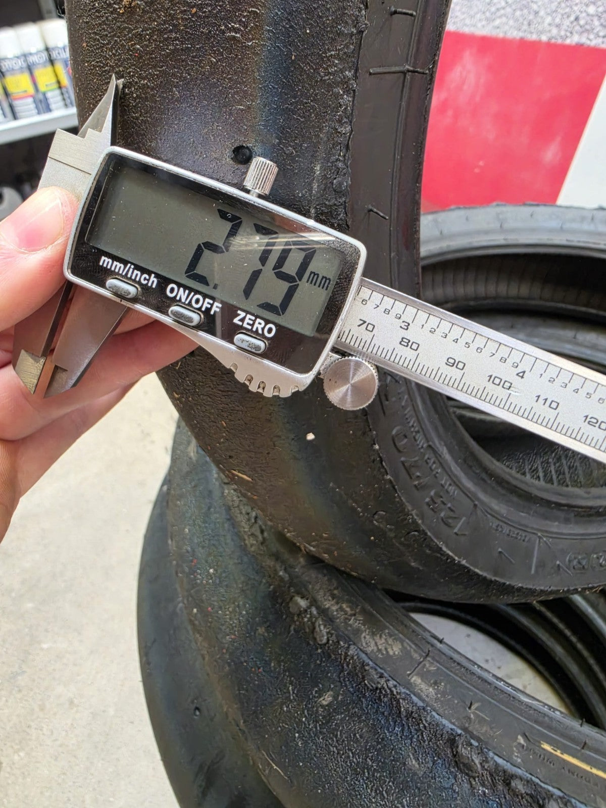Pirelli Diablo Superbike SC1 125/70-17 Used BSB Scrub Motorcycle Tyre - SF24