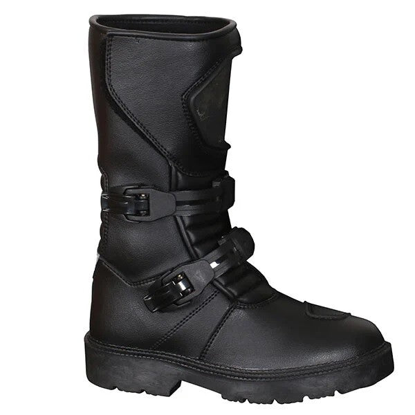 Duchinni Switch Kids Youth Childs Waterproof Motorcycle Motorbike Boots - Black