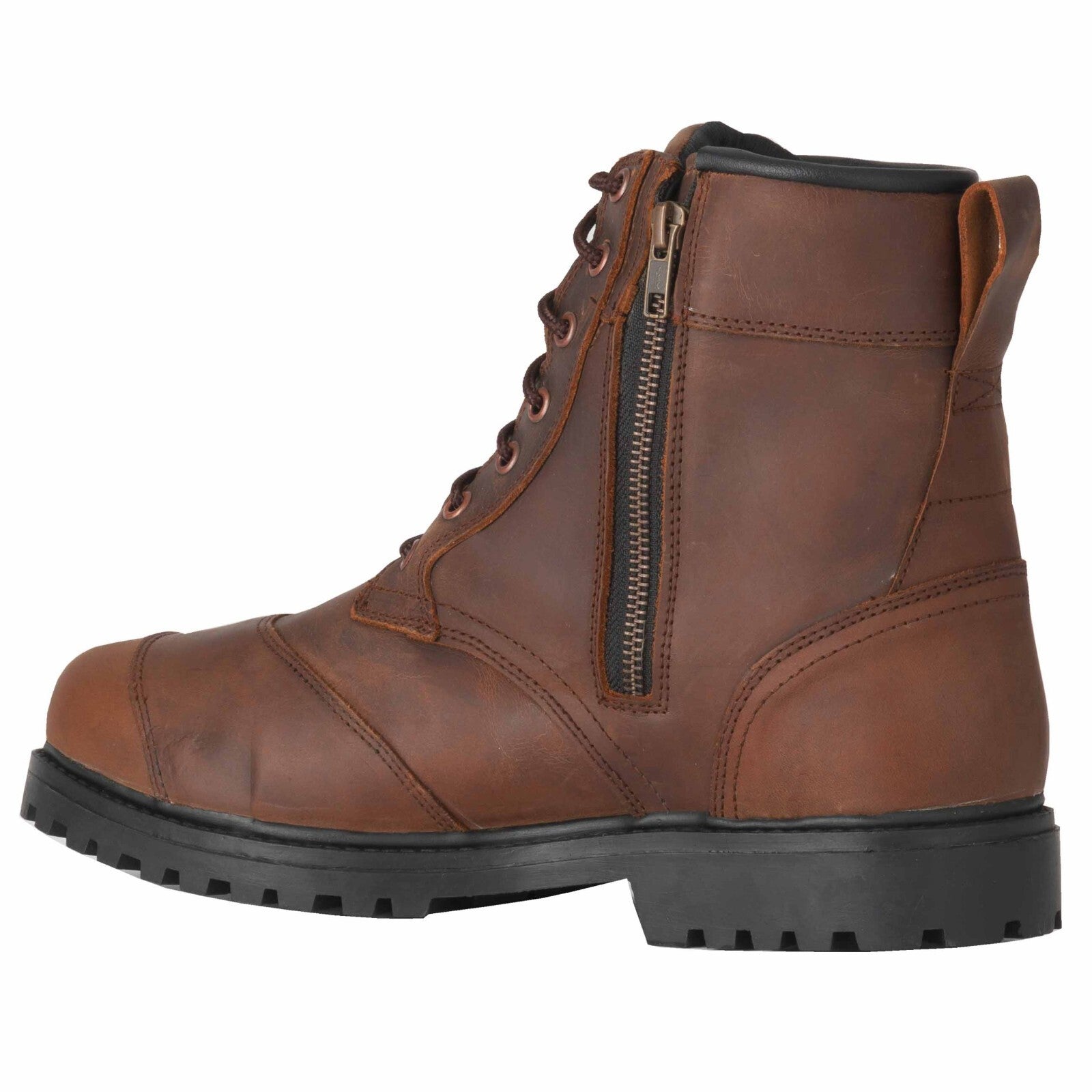 Diora Renegade Hipora Waterproof Motorcycle Motorbike Brown Ankle Boots