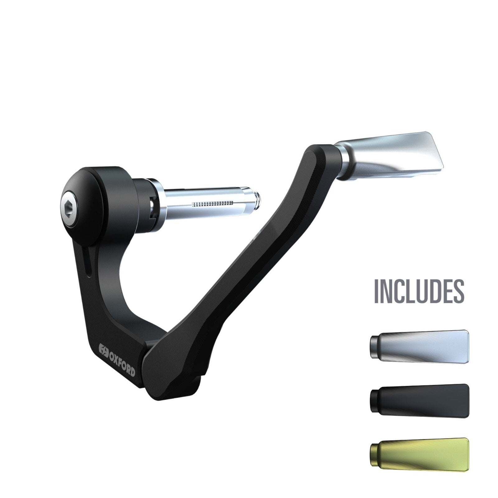 Oxford Lever Guard Pro Universal Racing Motorcycle Brake Lever Hand Guard Black