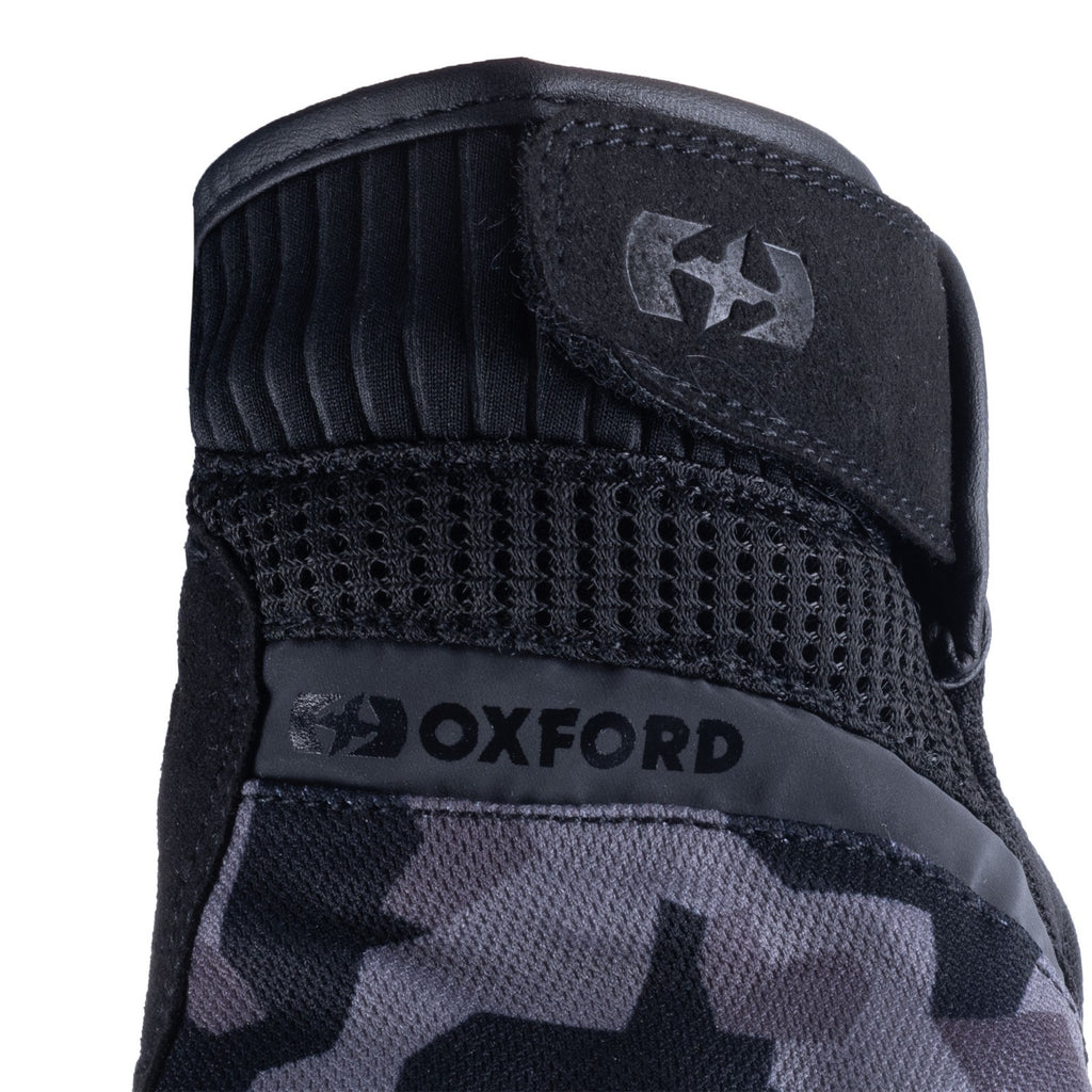 Oxford Byron Mixed Summer Motorcycle Motorbike Gloves - Grey Camo