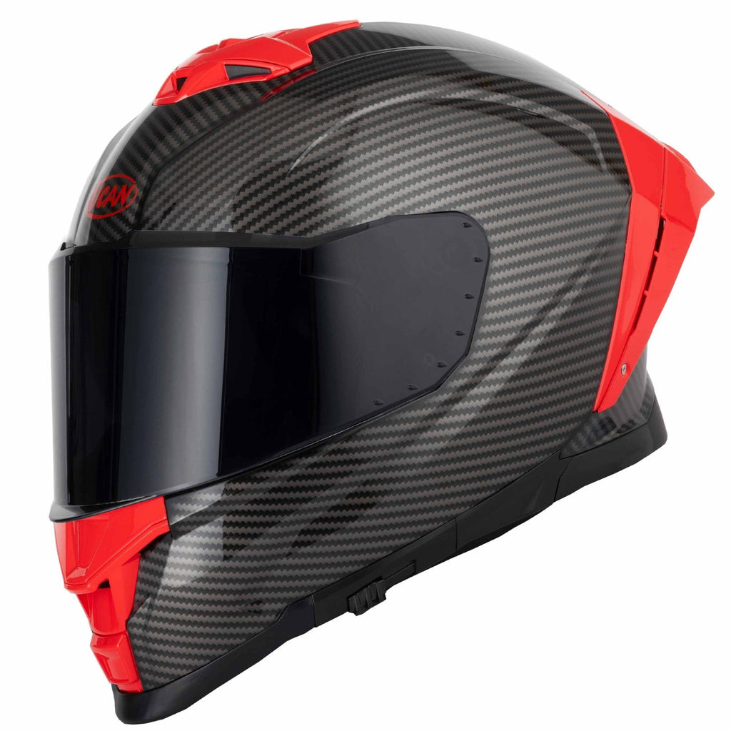 Vcan H162 X-Zero Red ECE2206 ACU Gold Motorcycle Motorbike Full Face Helmet