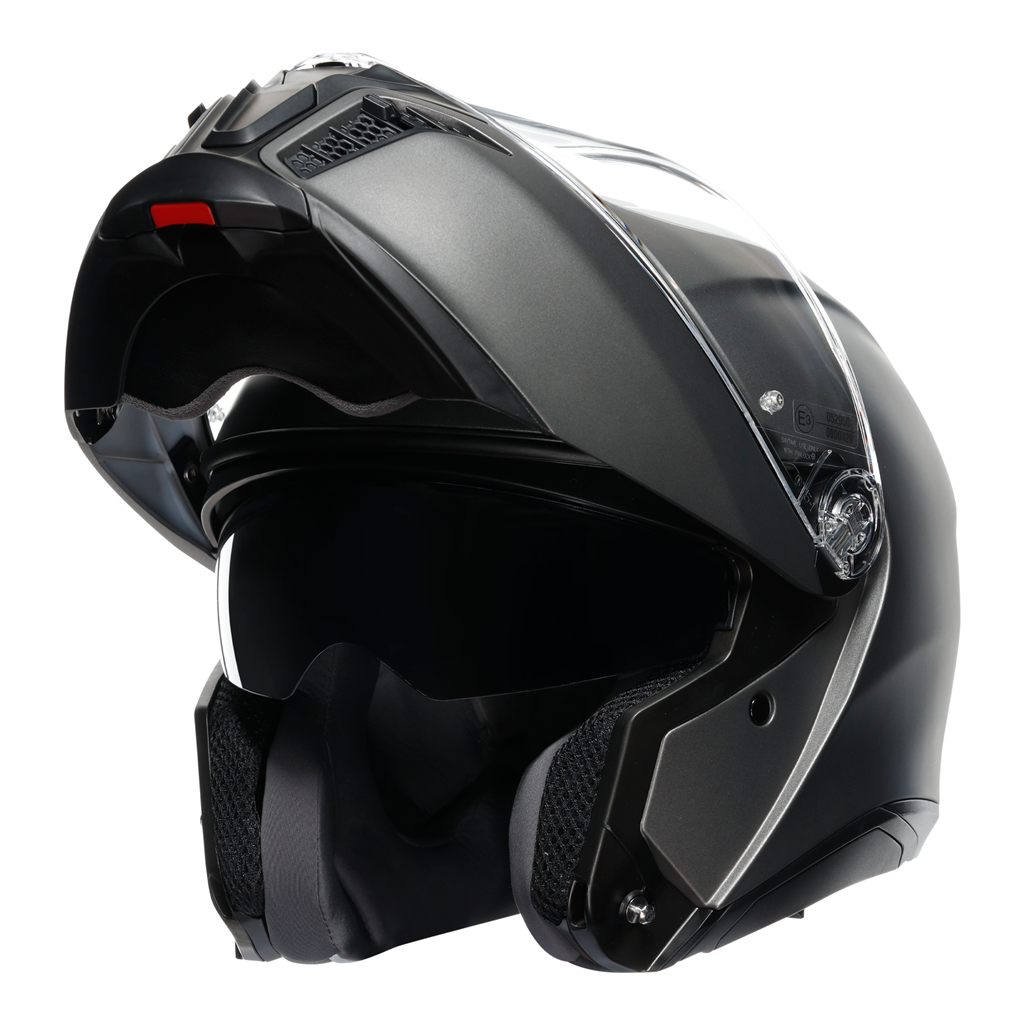 AGV Tour Modular Solid Luna Grey EC2206 Modular Flip Motorcycle Motorbike Helmet