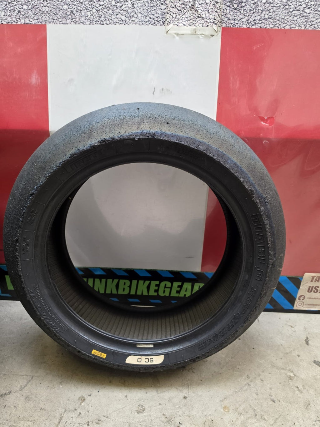 Pirelli Diablo Superbike SC0 120/70-17 Used BSB Scrub Motorcycle Tyre - SR1