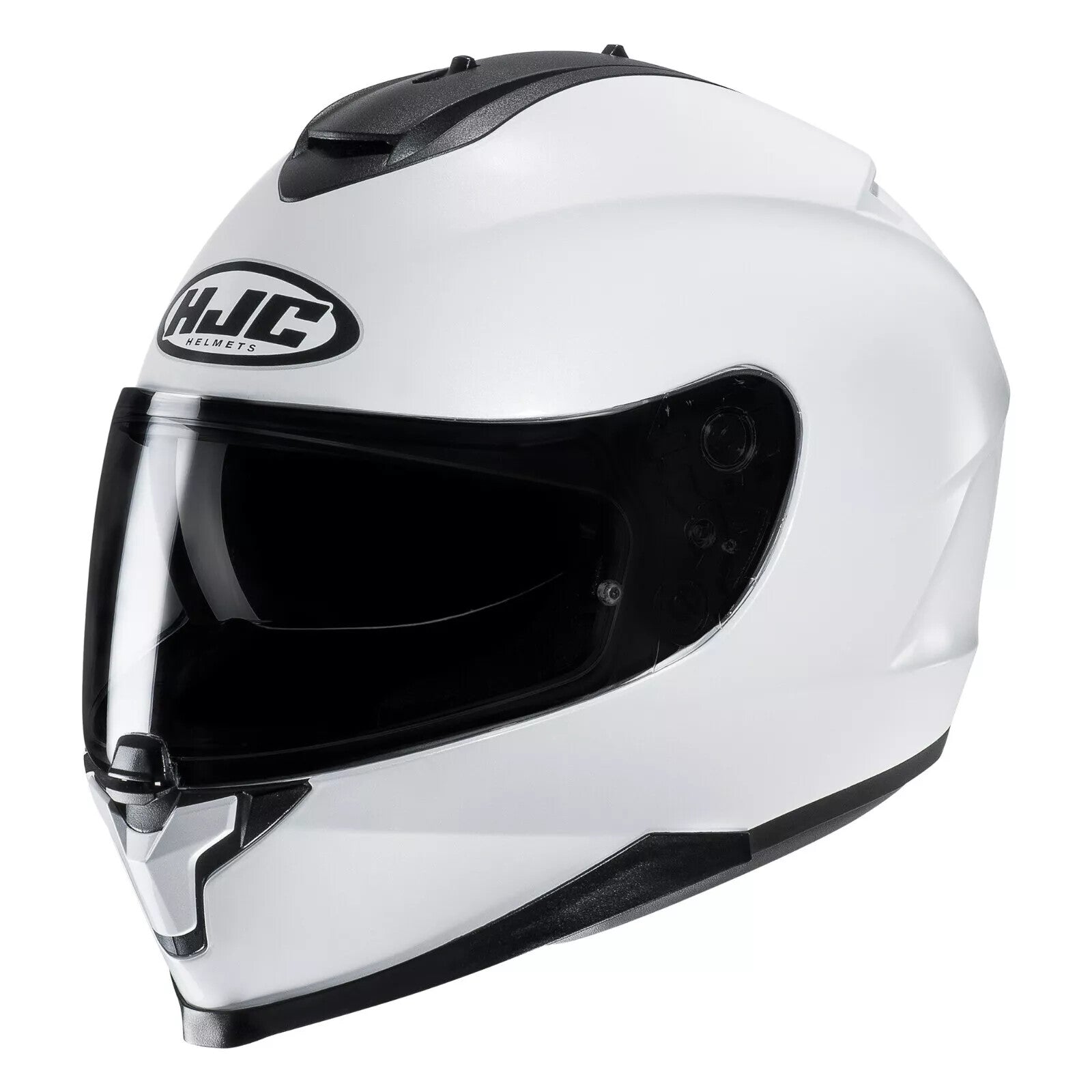 HJC C70 Pearl White - Motorbike Full Face Helmet Replaces IS-17